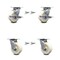 Service Caster 5 Inch Nylon Caster Set with Ball Bearings 4 Swivel Lock 2 Brake SCC-30CS520-NYB-TLB-BSL-2-BSL-2 - alternate 1